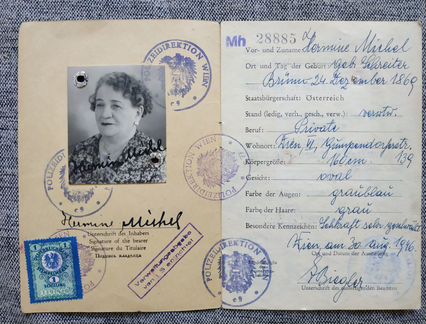 Удостоверение личности Австрия 1946