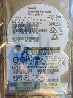 Жесткий диск HP 300Gb SAS 12G 2.5