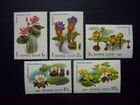 Серии почтовых марок флора чистые