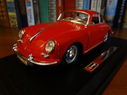 Модель от Бураго масштаб 1:24 Порш 356 купе 1961 г