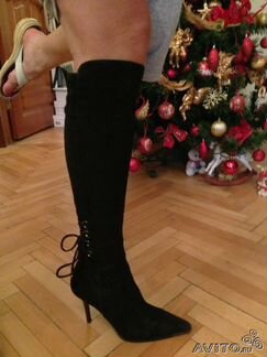 Сапоги черные