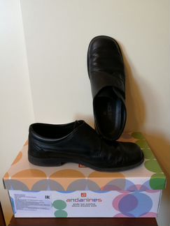 Полуботинки для мальчика черные раз.38 нат. кожа