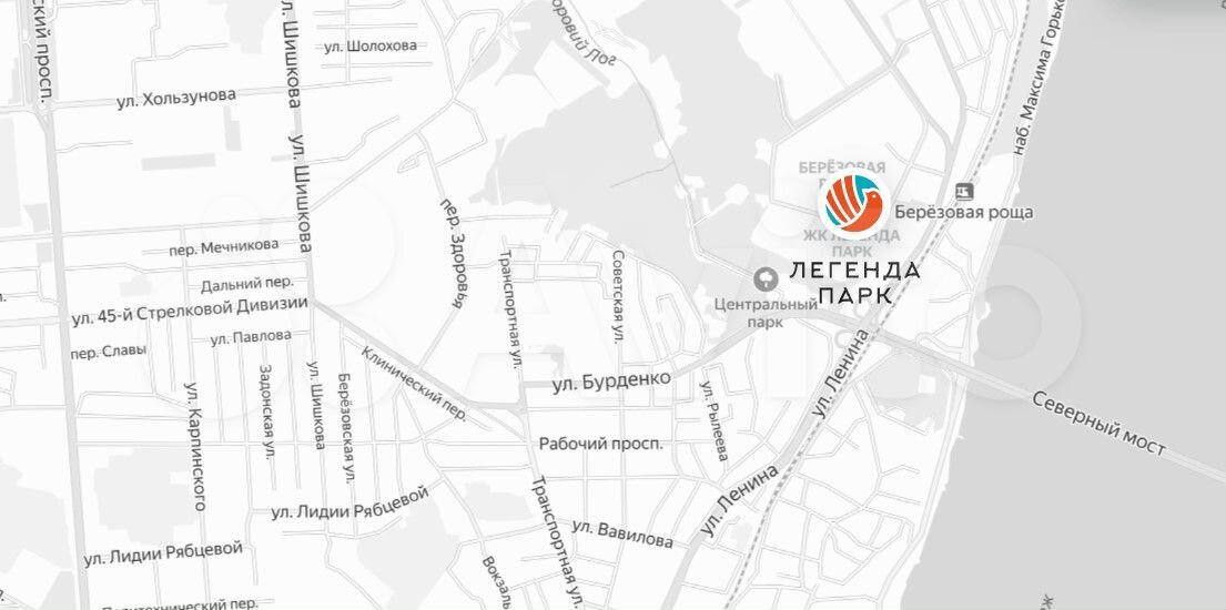 Березовая роща воронеж карта