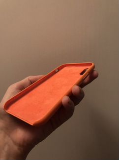 Чехол для iPhone X оригинал оранжевый