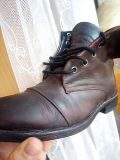 Ботинки кожаные