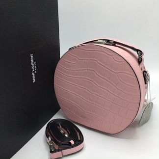 Новая женская сумка круглая кожа Saint Laurent