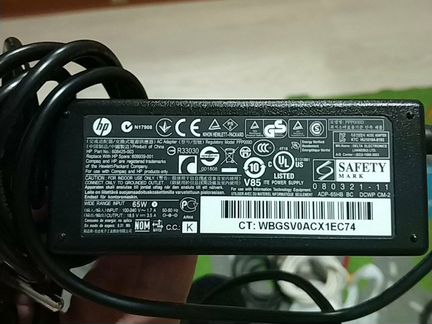 Блок питания HP 18.5V 3.5A с круглым широким штеке