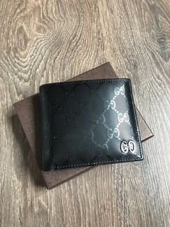 Бумажник Gucci кошелек гуччи Черный gg