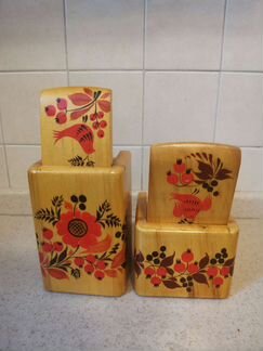 Набор для чая (тара) деревянные