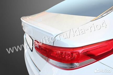 Спойлер на Kia Optima JF 2016 - 2018 белый