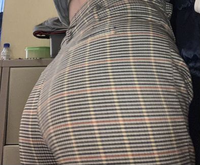 Брюки капри Bershka в клетку