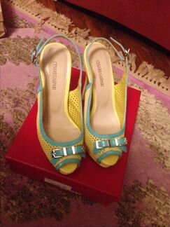 Босоножки (сабо) на высоком каблуке