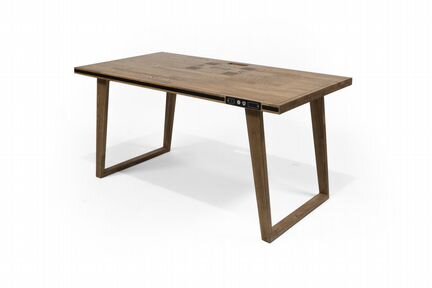 Умный стол с USB из натурального дерева (новый)