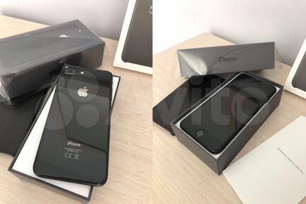 iPhone 8+ 256 space gray (черный\серый)