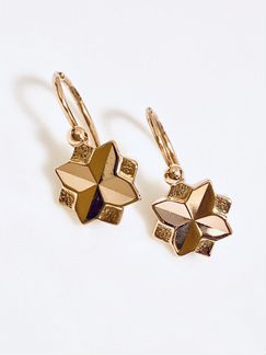 Золотые серьги 583 проба