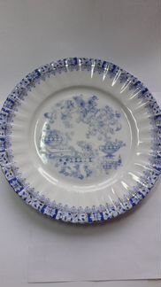 China blau rosslau, 2 фарфоровые тарелки