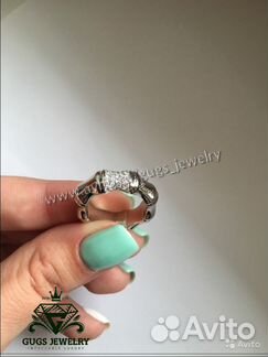 Новое золотое кольцо Gucci 750 пр. 14.52 гр. с бр