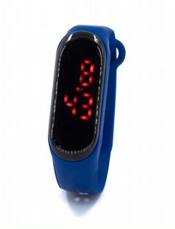 Электронные часы с силиконовым ремешком