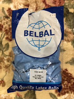 Воздушные шары, белые и голубые по 40 шт