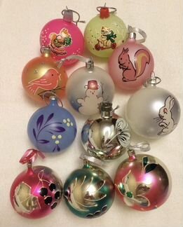 Ёлочные игрушки(11шт).СССР
