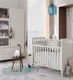 Детская кроватка,тумба и шкаф micuna amelia aran