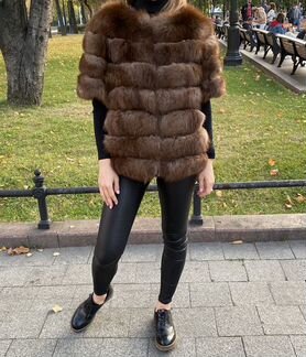 Шуба трансформер из песца