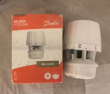 Вентиль угловой, терморегулятор Danfoss