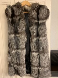 Меховая жилетка из чернобурки