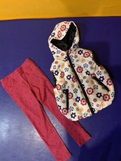 Жилетка zara, брючки для девочки