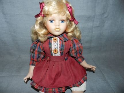 Фарфоровая кукла авторский молд Германия 21 см