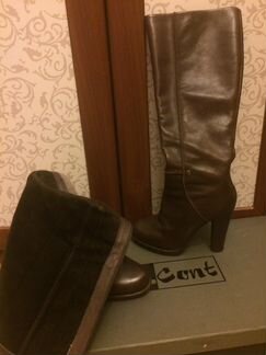 Кожаные демисезонные сапоги Paolo Conte 40 р