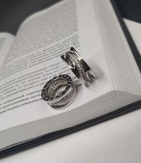Кольцо Bvlgari Булгари новое серебро