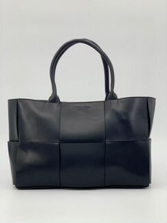 Женская сумка Bottega Veneta 2в1 кожа черная новая