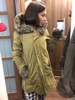 Парка утеплённая женская zara s