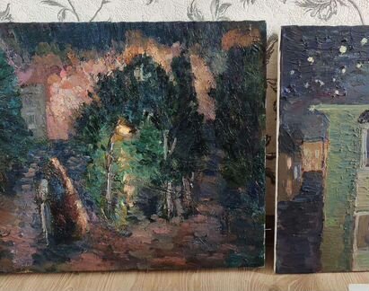 Масло, две работы из серии 