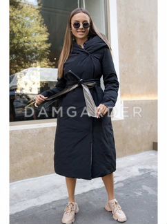 Пуховик новый женский зимний с поясом