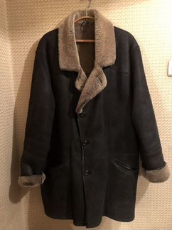 Дубленка натуральный мех ягненка мужская 56 размер