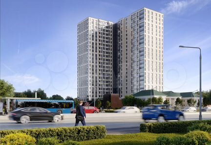 2-к квартира, 70.4 м², 17/24 эт.