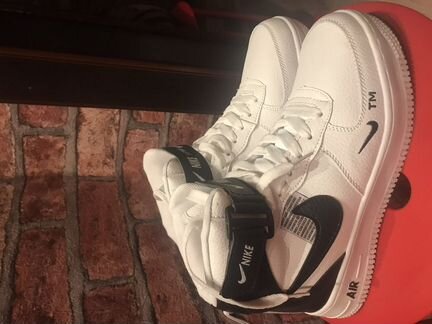 Кроссовки зимние nike на меху белые