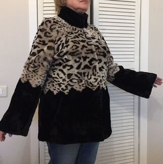 Шуба 52 размер, стриженый мутон, Alef