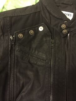 Куртка кожаная новая мужская Jack and Jones