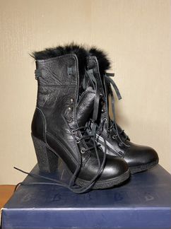 Зимние ботинки из натуральной кожи