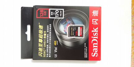 Новая Карта памяти SanDisk Extreme Pro 128Gb