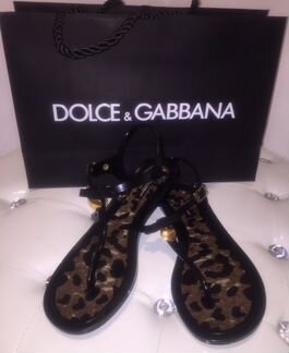Шлепанцы Dolce Gabbana 38 размер (отличное состоян